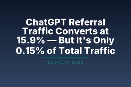 ChatGPT Referral Traffic Converts at 15.9% — But It’s Only 0.15% of Total Traffic